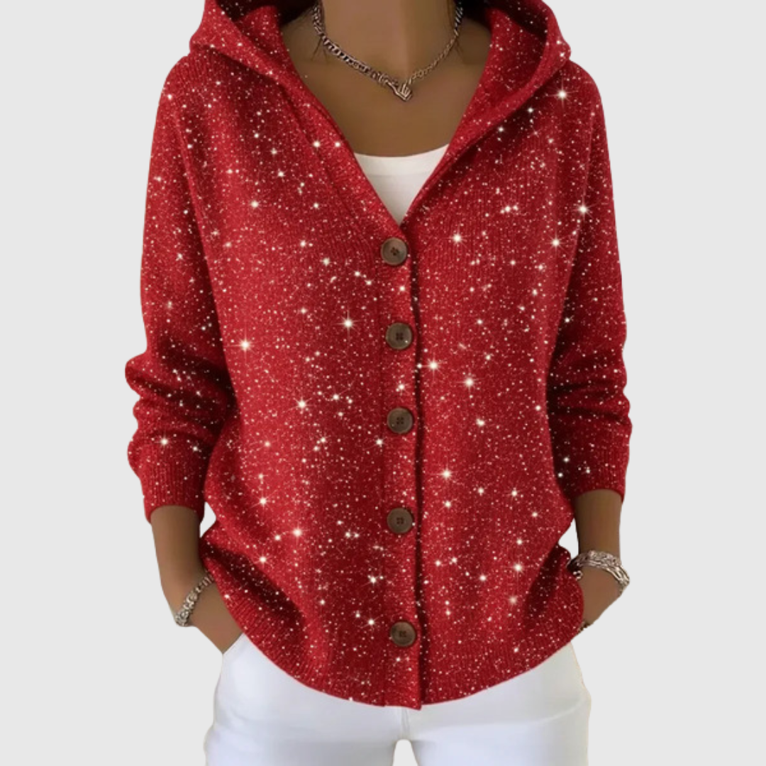 Manuela | Cardigan in Maglia con Cappuccio