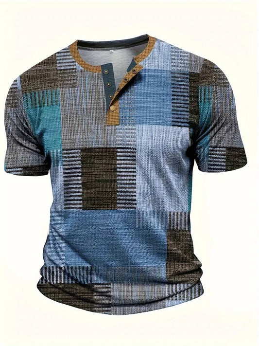 Rodrigo | Camicia patchwork a maniche corte