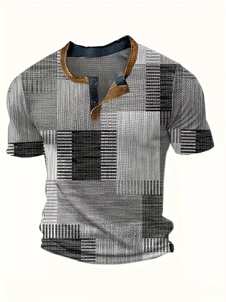 Rodrigo | Camicia patchwork a maniche corte