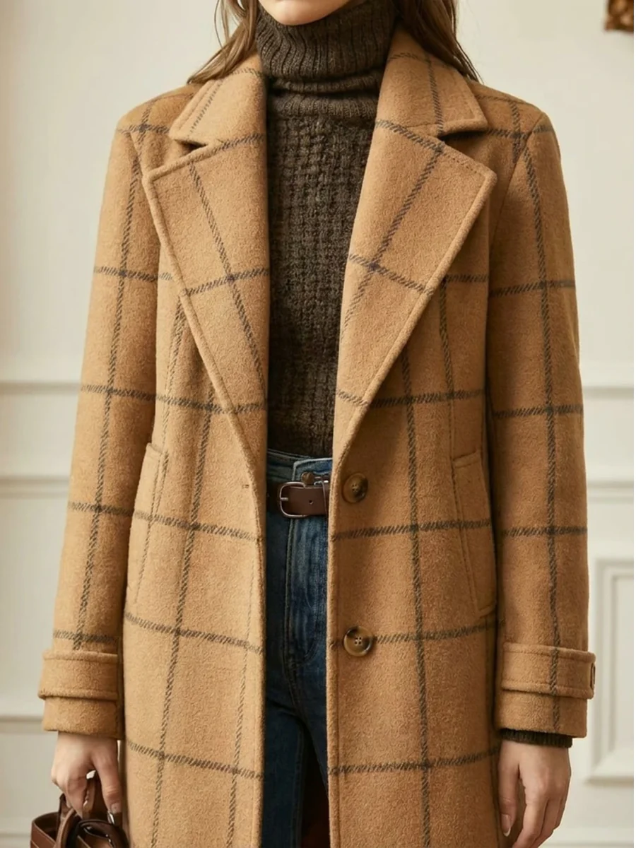 Nina - Cappotto lungo a quadri