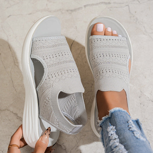Anne™ | Sandali con plateau in materiale traspirante da donna.