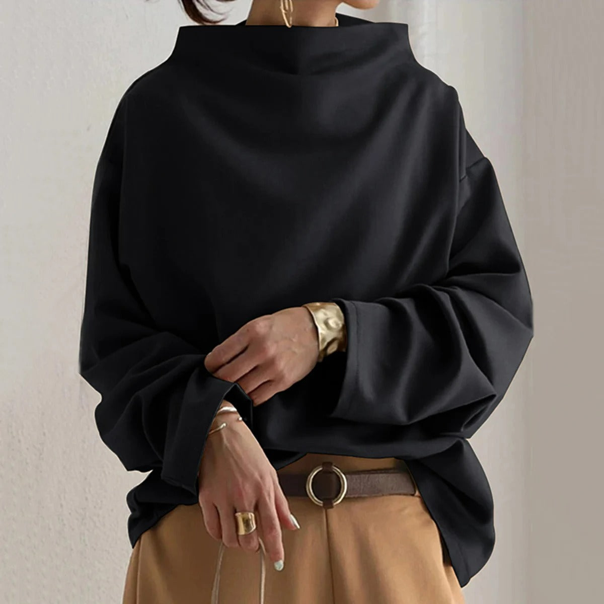 Corine - Maglione oversize nero