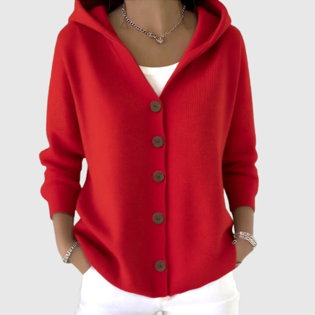 Giuseppa | Cardigan in Maglia con Cappuccio