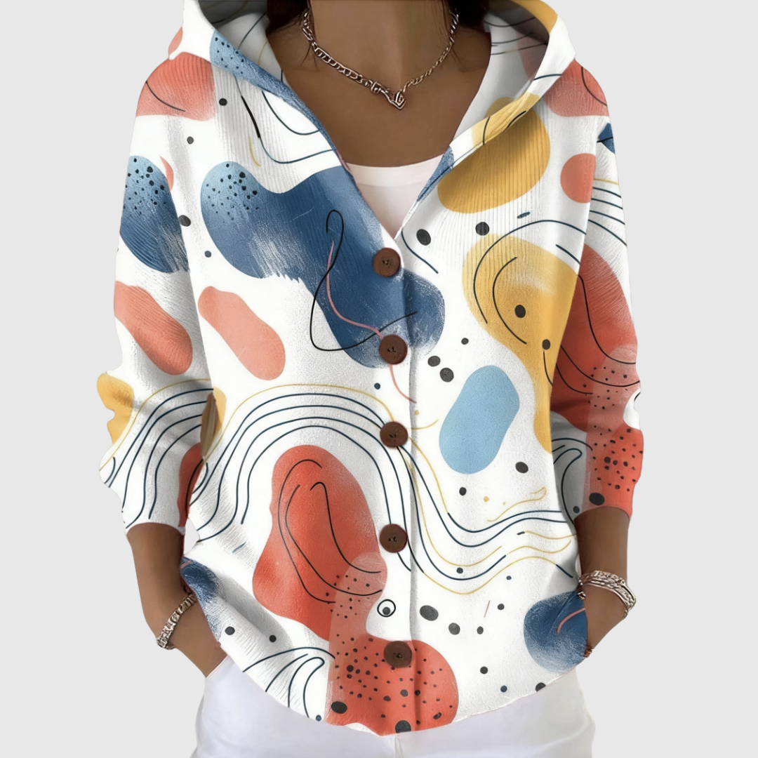 Stella | Cardigan in Maglia con Cappuccio