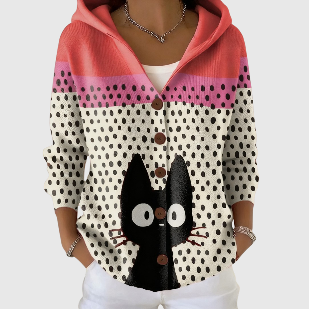 Loreta | Cardigan in Maglia con Cappuccio