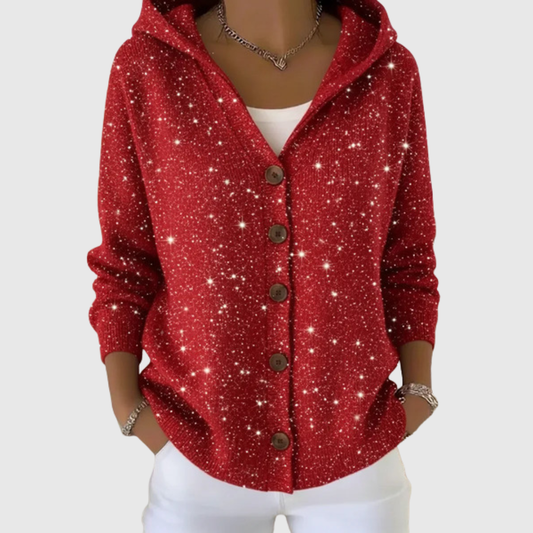 Manuela | Cardigan in Maglia con Cappuccio