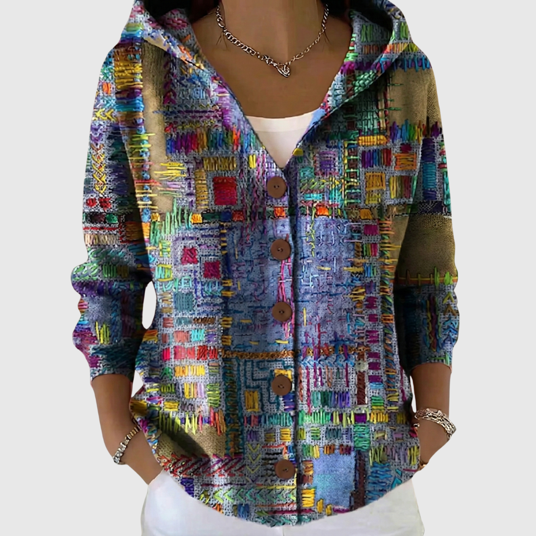 Marinella | Cardigan in Maglia con Cappuccio