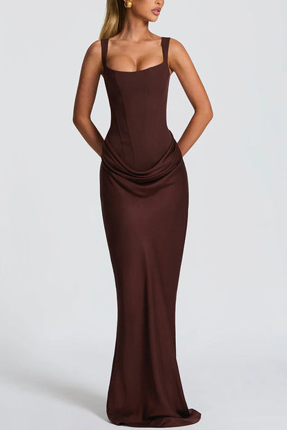 Lola - Abito maxi con scollo quadrato