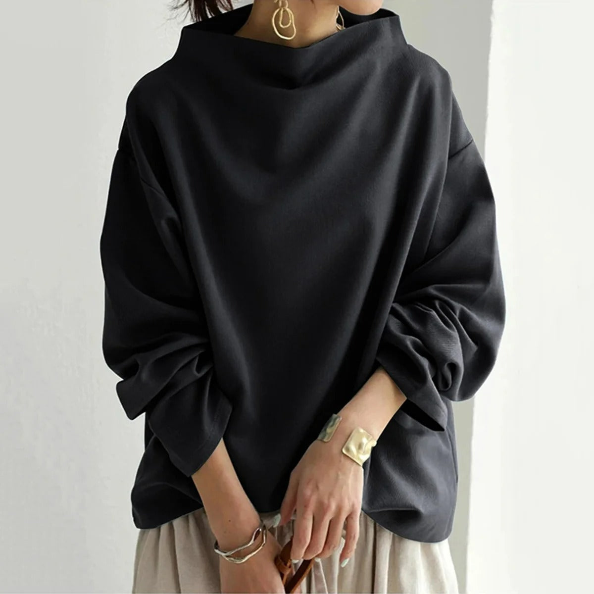 Corine - Maglione oversize nero