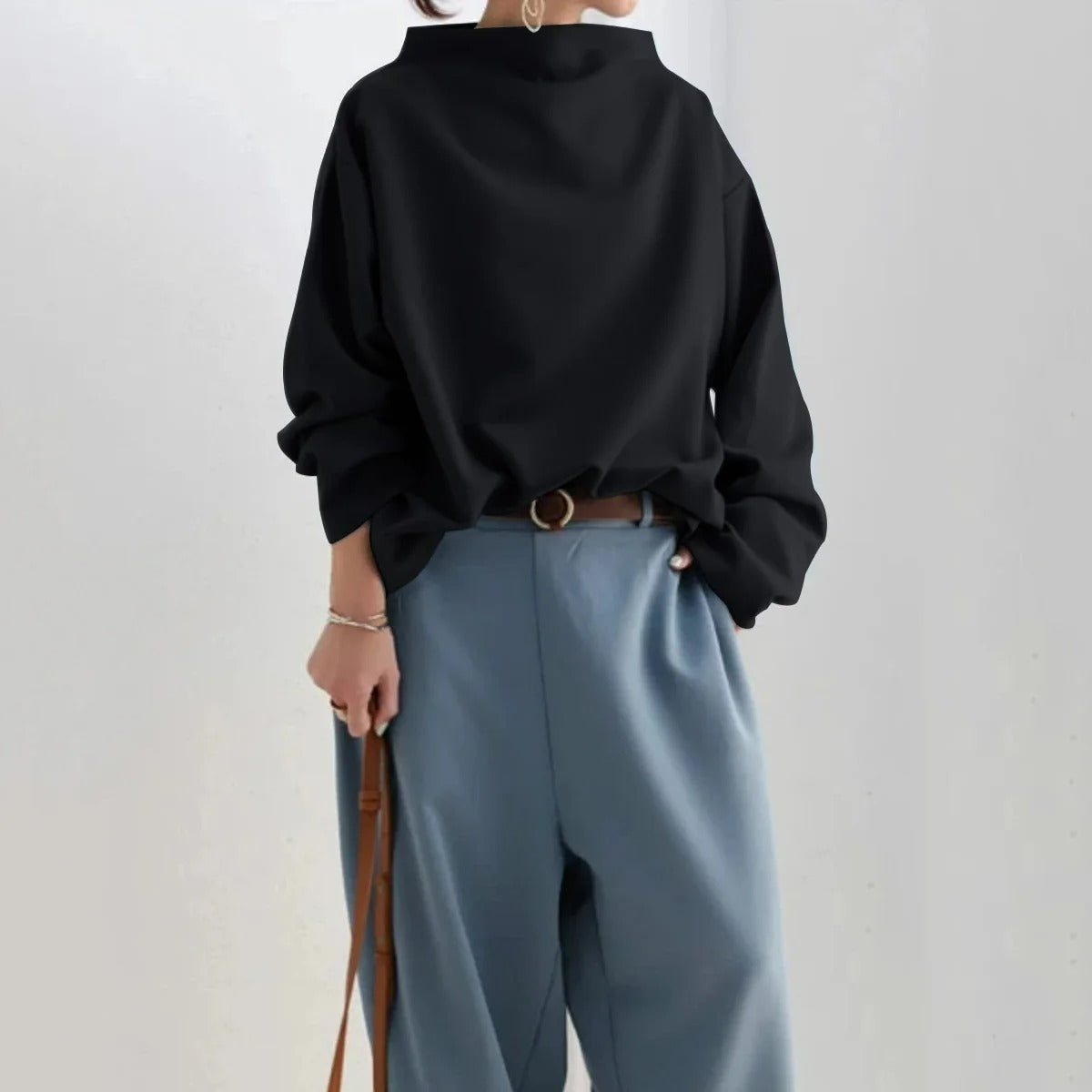 Corine - Maglione oversize nero