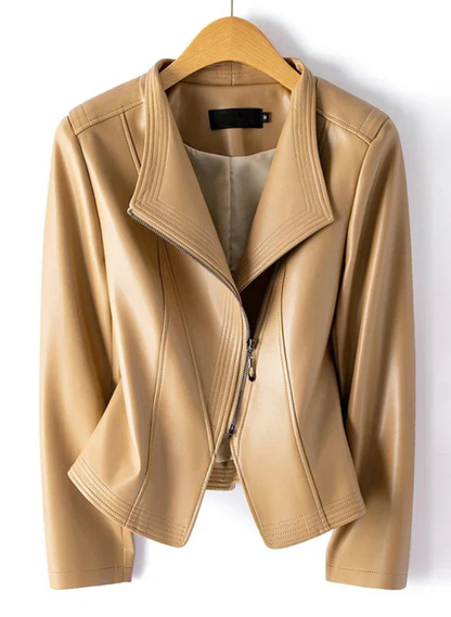Luciana - Giacca biker in pelle di pecora
