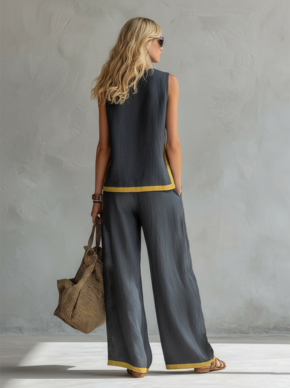 Dalia™- Completo gilet e pantalone elegante e casual
