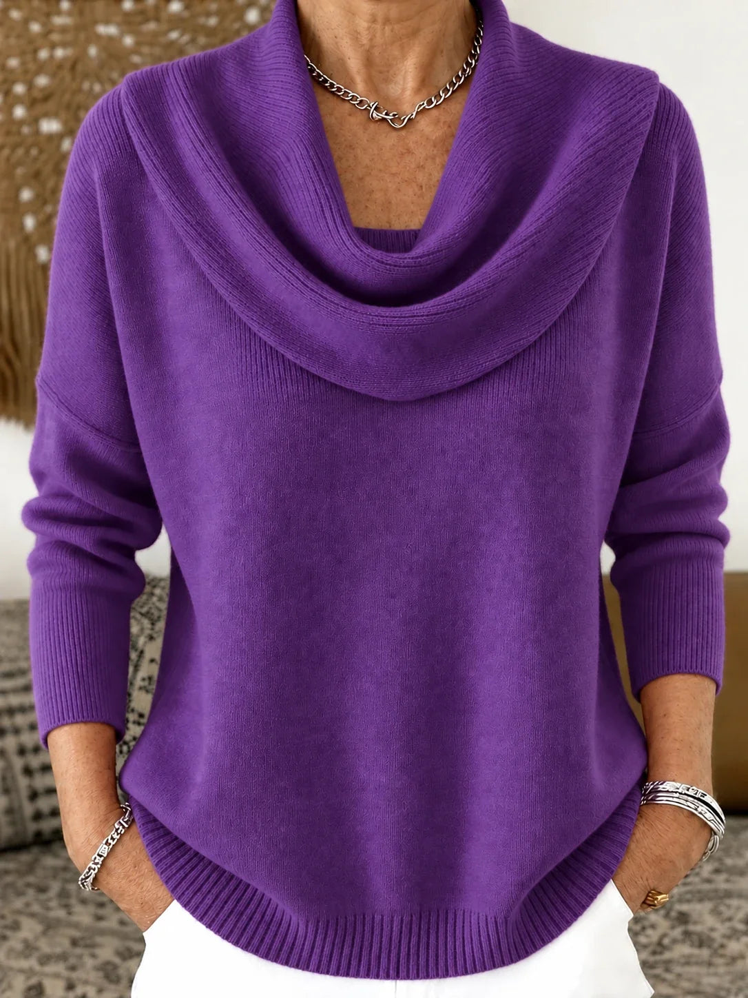 Vionne | Maglione a Collo Drappeggiato