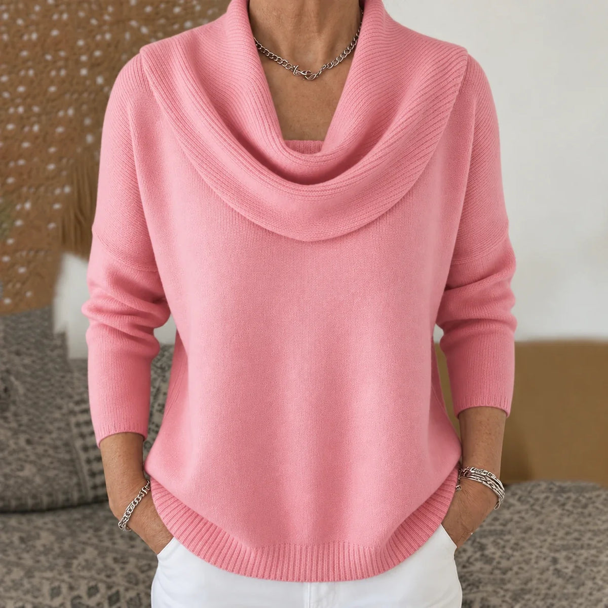 Vionne | Maglione a Collo Drappeggiato