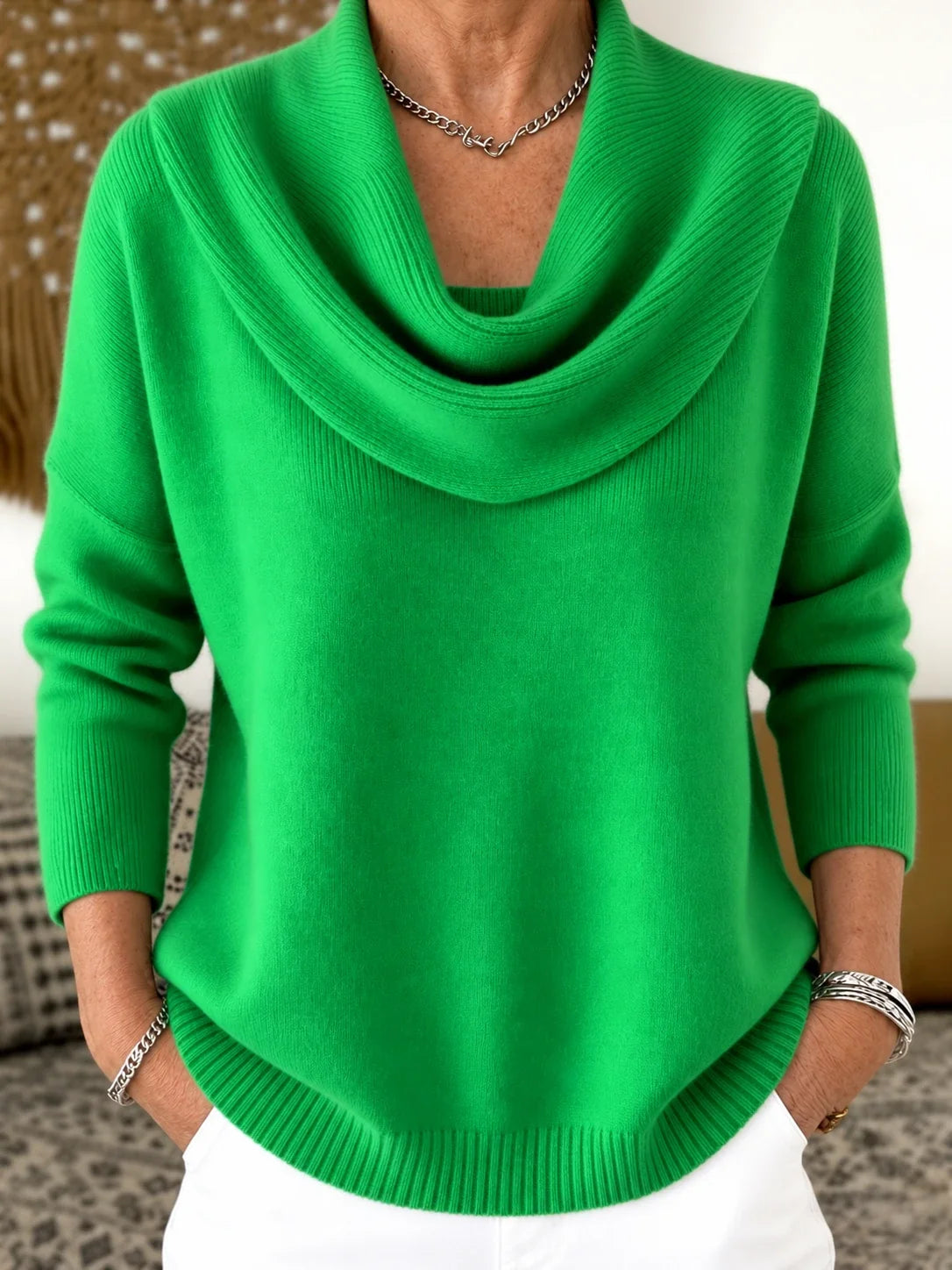 Vionne | Maglione a Collo Drappeggiato
