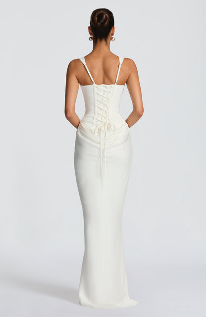Lola - Abito maxi con scollo quadrato