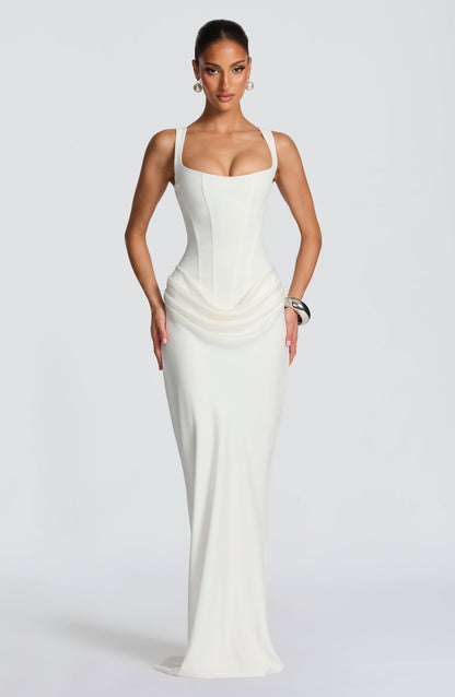 Lola - Abito maxi con scollo quadrato