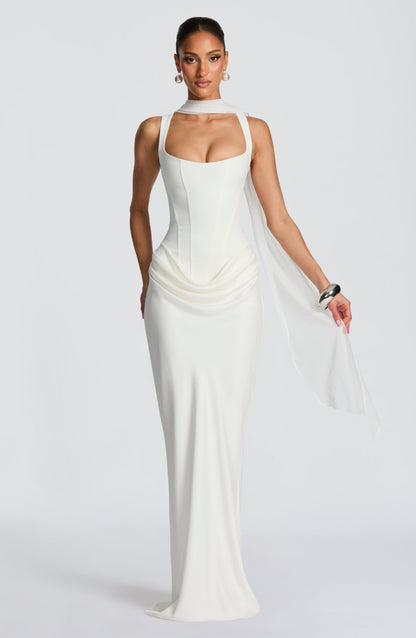 Lola - Abito maxi con scollo quadrato