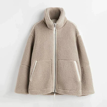 Silvana | Giacca Teddy Oversize a Collo Alto
