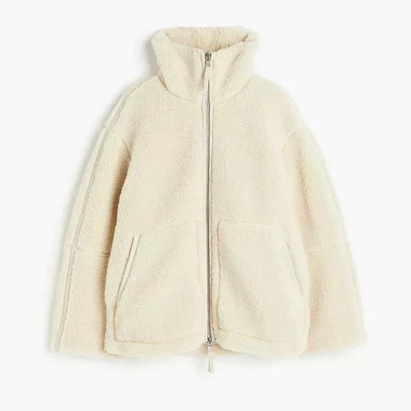 Silvana | Giacca Teddy Oversize a Collo Alto