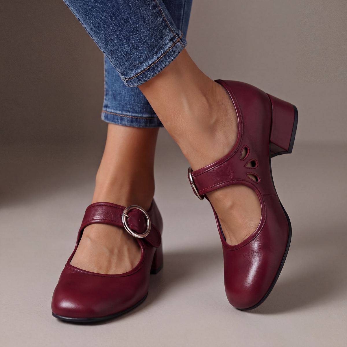 Josephine | Comode Scarpe Mary Jane in Pelle