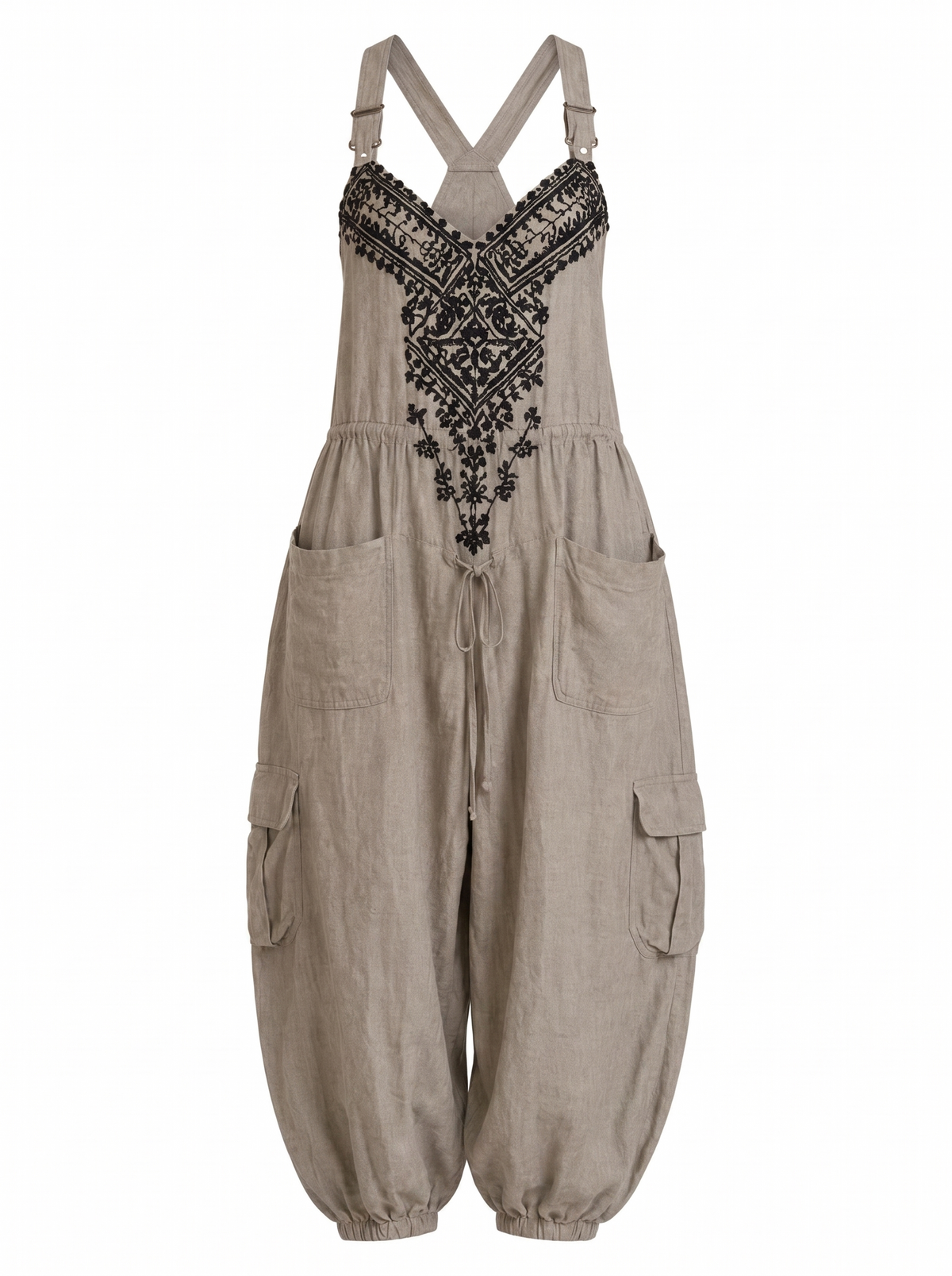 Emma | Tuta Boho con Tasche Applicate