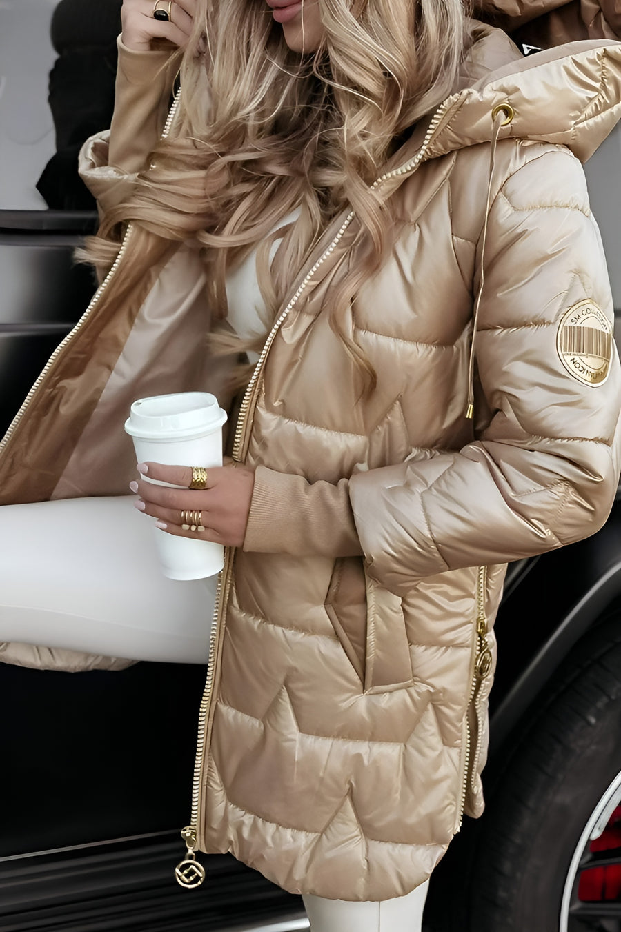 Mila - Elegante Cappotto Invernale Con Cappuccio e Imbottitura