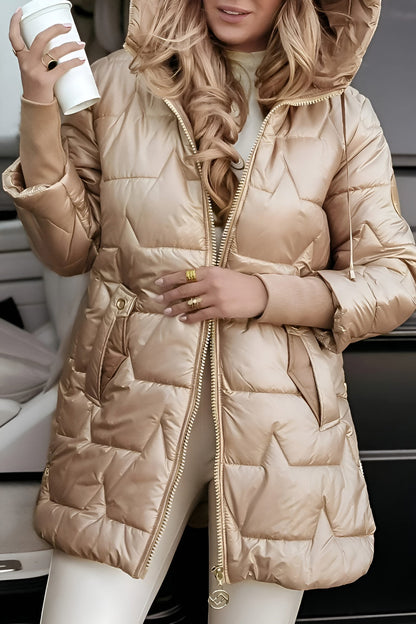 Mila - Elegante Cappotto Invernale Con Cappuccio e Imbottitura
