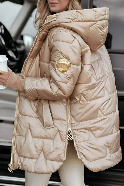 Mila - Elegante Cappotto Invernale Con Cappuccio e Imbottitura