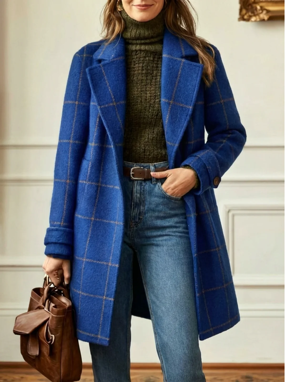 Nina - Cappotto lungo a quadri