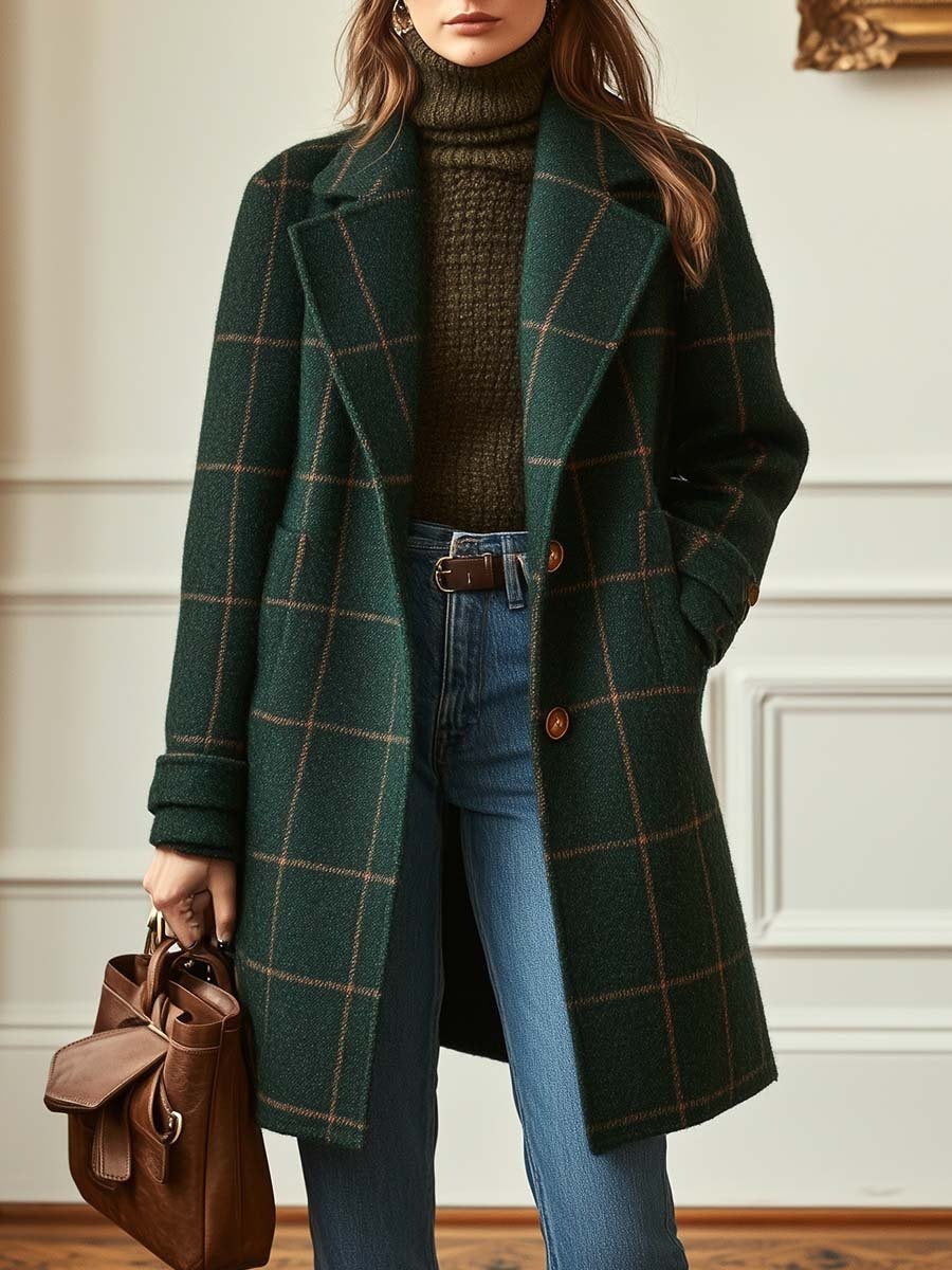 Nina - Cappotto lungo a quadri