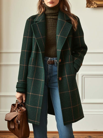 Nina - Cappotto lungo a quadri