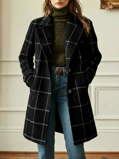 Nina - Cappotto lungo a quadri