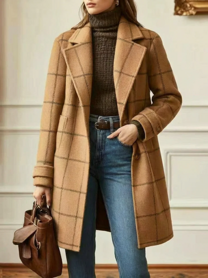 Nina - Cappotto lungo a quadri