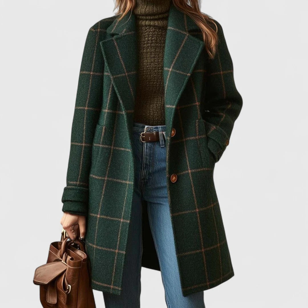 Nina - Cappotto lungo a quadri