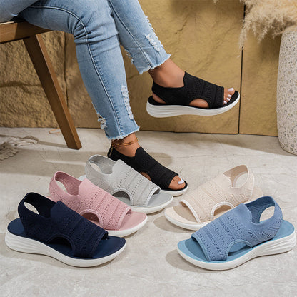 Anne™ | Sandali con plateau in materiale traspirante da donna.
