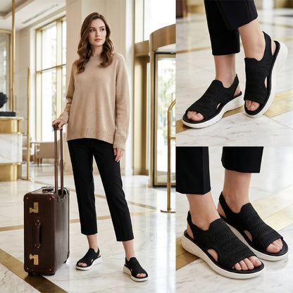 Anne™ | Sandali con plateau in materiale traspirante da donna.