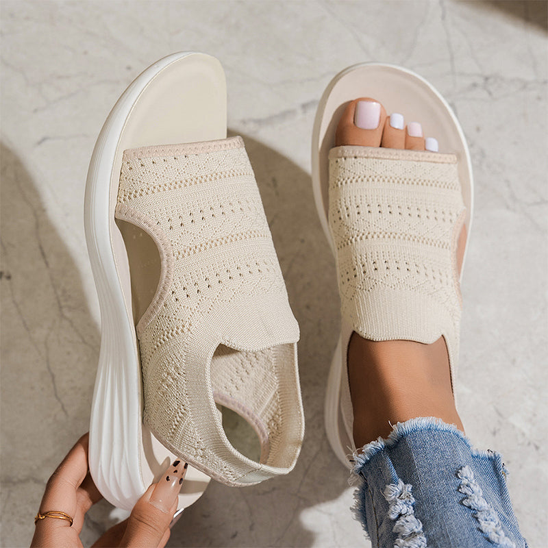 Anne™ | Sandali con plateau in materiale traspirante da donna.