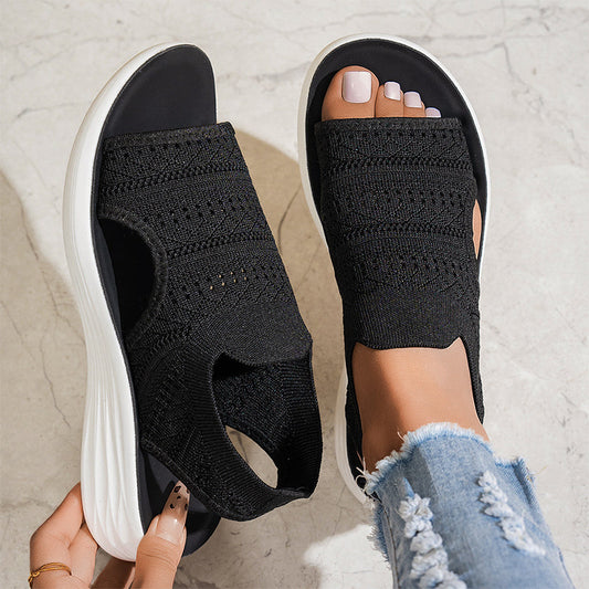 Anne™ | Sandali con plateau in materiale traspirante da donna.