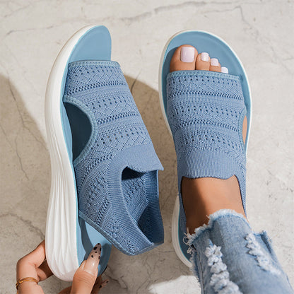 Anne™ | Sandali con plateau in materiale traspirante da donna.
