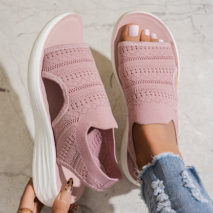 Anne™ | Sandali con plateau in materiale traspirante da donna.