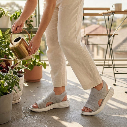 Anne™ | Sandali con plateau in materiale traspirante da donna.